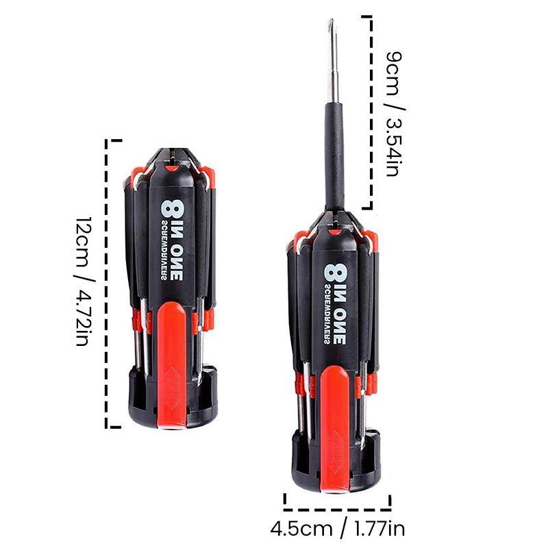 8-in-1-Multi-Tool-Schraubendreher mit LED